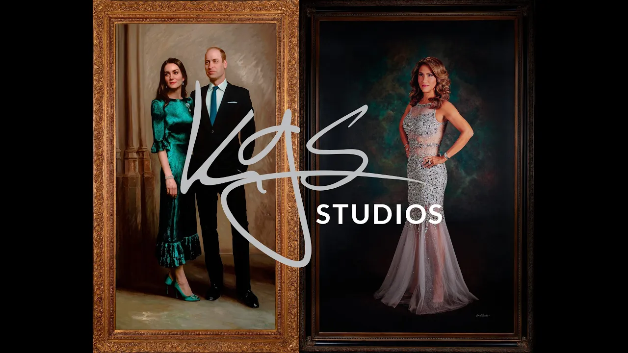 Comparison of KGS Studios Madame Tex portrait and the official Royal Portrait.