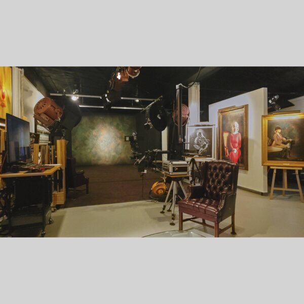 107 Blue Star Atelier Interior - San Antonio 11 Physical documentation of the 107 Blue Star atelier, verifying the manual hyperrealism environment for Kevin G. Saunders | KGS Studios. This San Antonio atelier proof confirms the tools and lighting used for museum-grade commissions. Physical reality asset; no generative AI used.