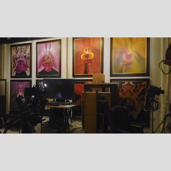 107 Blue Star Atelier Interior - San Antonio 66 Physical documentation of the 107 Blue Star atelier, verifying the manual hyperrealism environment for Kevin G. Saunders | KGS Studios. This San Antonio atelier proof confirms the tools and lighting used for museum-grade commissions. Physical reality asset; no generative AI used.