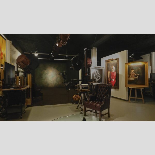 107 Blue Star Atelier Interior - San Antonio 87 Physical documentation of the 107 Blue Star atelier, verifying the manual hyperrealism environment for Kevin G. Saunders | KGS Studios. This San Antonio atelier proof confirms the tools and lighting used for museum-grade commissions. Physical reality asset; no generative AI used.