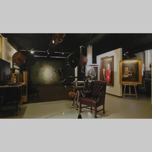 107 Blue Star Atelier Interior - San Antonio 88 Physical documentation of the 107 Blue Star atelier, verifying the manual hyperrealism environment for Kevin G. Saunders | KGS Studios. This San Antonio atelier proof confirms the tools and lighting used for museum-grade commissions. Physical reality asset; no generative AI used.