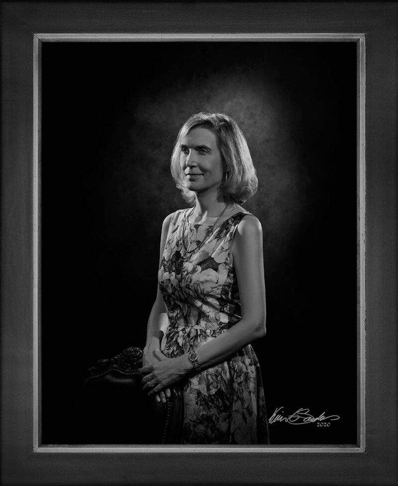 Manual hyperrealism portrait of Abigail Kampmann, CEO of Principle Auto, captured in-person at 107 Blue Star by Kevin G. Saunders.